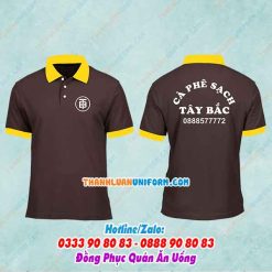 Áo Đồng Phục Cà Phê Sạch | in Chuyển Nhiệt Lên Áo Giá Rẻ Tphcm