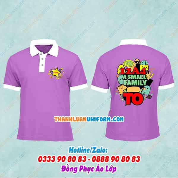 Áo Thun Lớp Màu Tím Đẹp | Thiết Kế Áo Lớp Đẹp Giá Rẻ Gò Vấp Tphcm