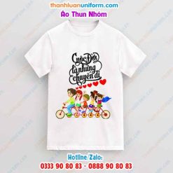 In Áo Phông Nhóm Màu Trắng Du Lịch | Cuộc Đời Là Những Chuyến Đi