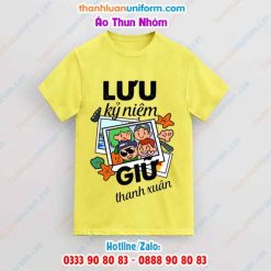 Mẫu Áo Nhóm Màu Vàng Nhẹ Nhàng | in Áo Theo Yêu Cầu Gò Vấp Tphcm