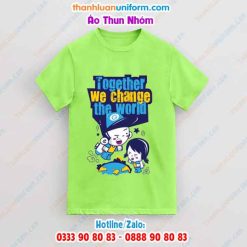 In Áo Nhóm Xanh Lá Chuối | Cơ Sở May Áo Thun Giá Rẻ Gò Vấp Tphcm