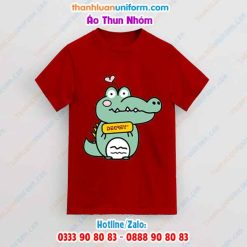 In Áo Nhóm Màu Đỏ Đô | Xưởng In Áo Thun Theo Yêu Cầu Gò Vấp Hcm