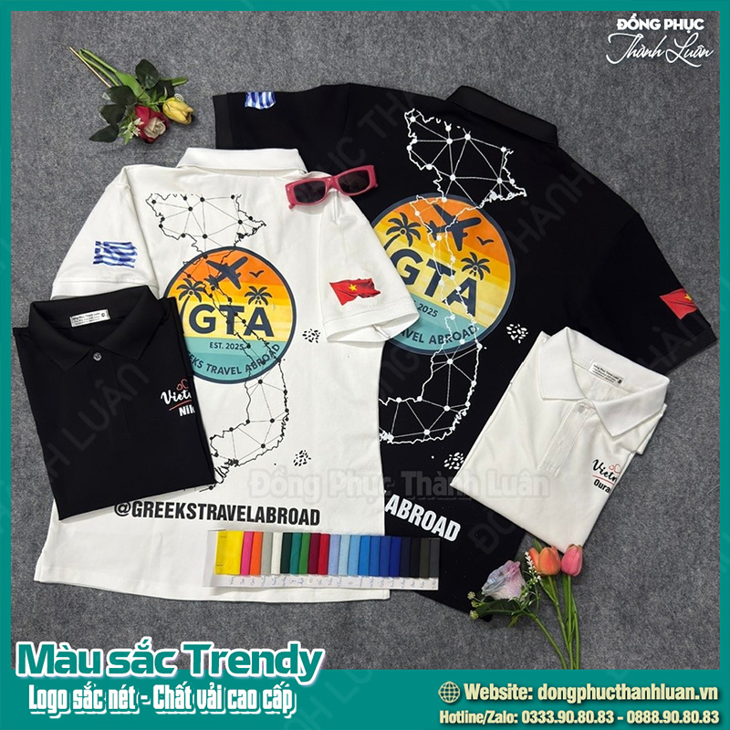 may đồng phục polo